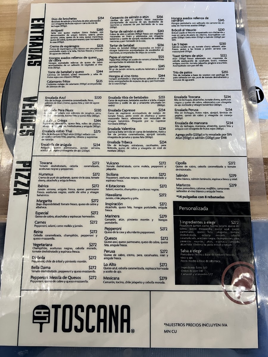 La Toscana Chihuahua Menu - Image 1